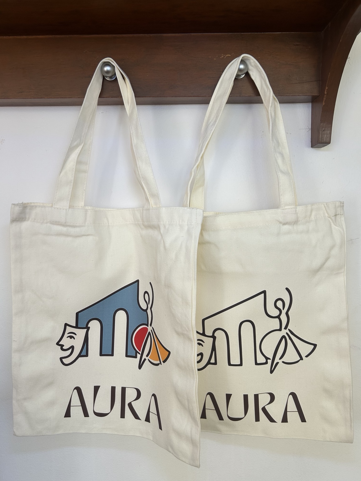 Bolsas textiles AURA con diseño a color y a una tinta